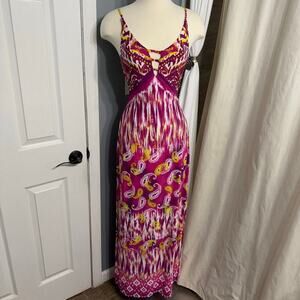 Sievergate Maxi Spaghetti Strap Boho Dress, L